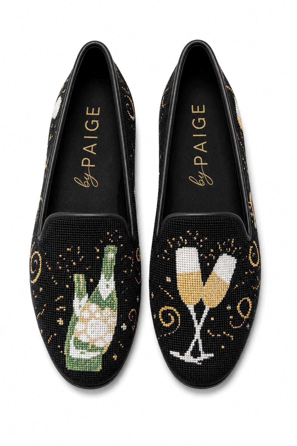 Needlepoint Loafer in Champagne