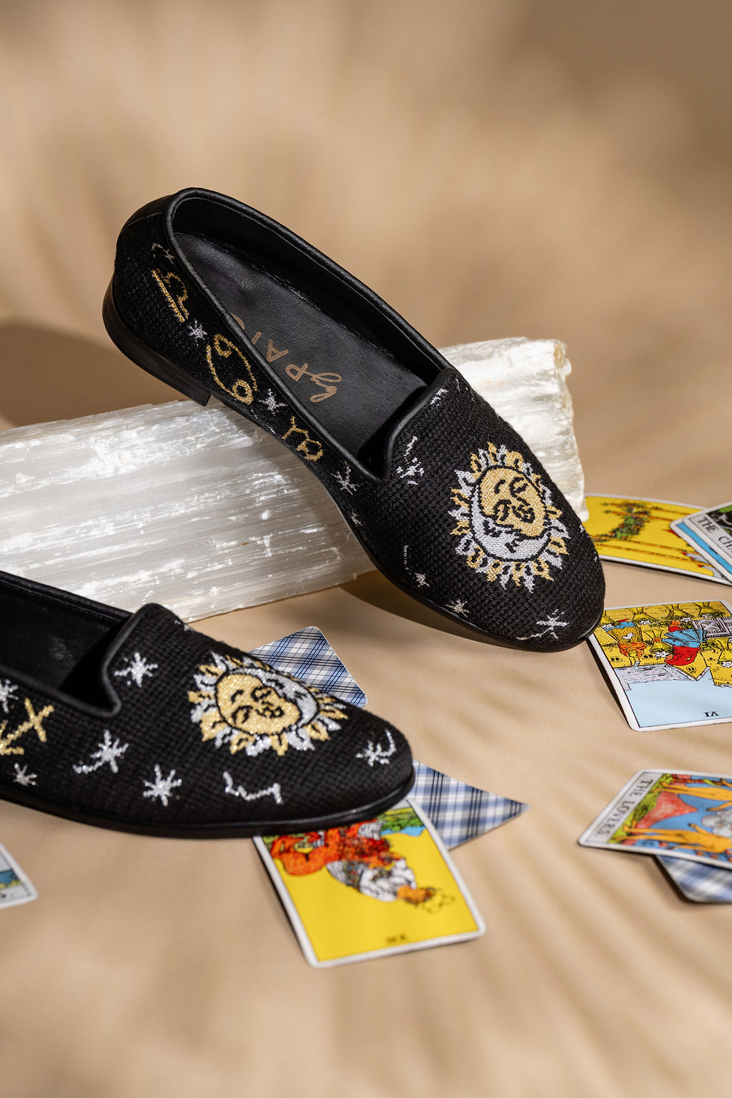 Needlepoint Loafer in Celestial Zodiac