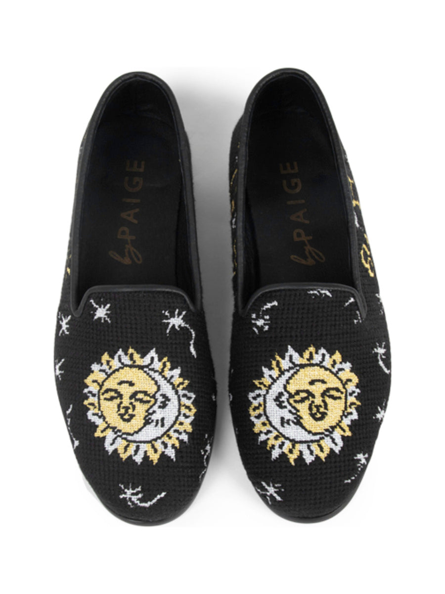 Needlepoint Loafer in Celestial Zodiac