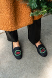 Needlepoint Loafer in Joy Wreath