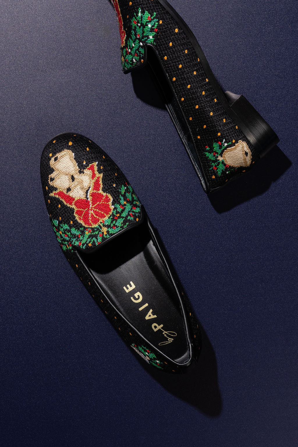 Bells & Stocking Needlepoint Loafer