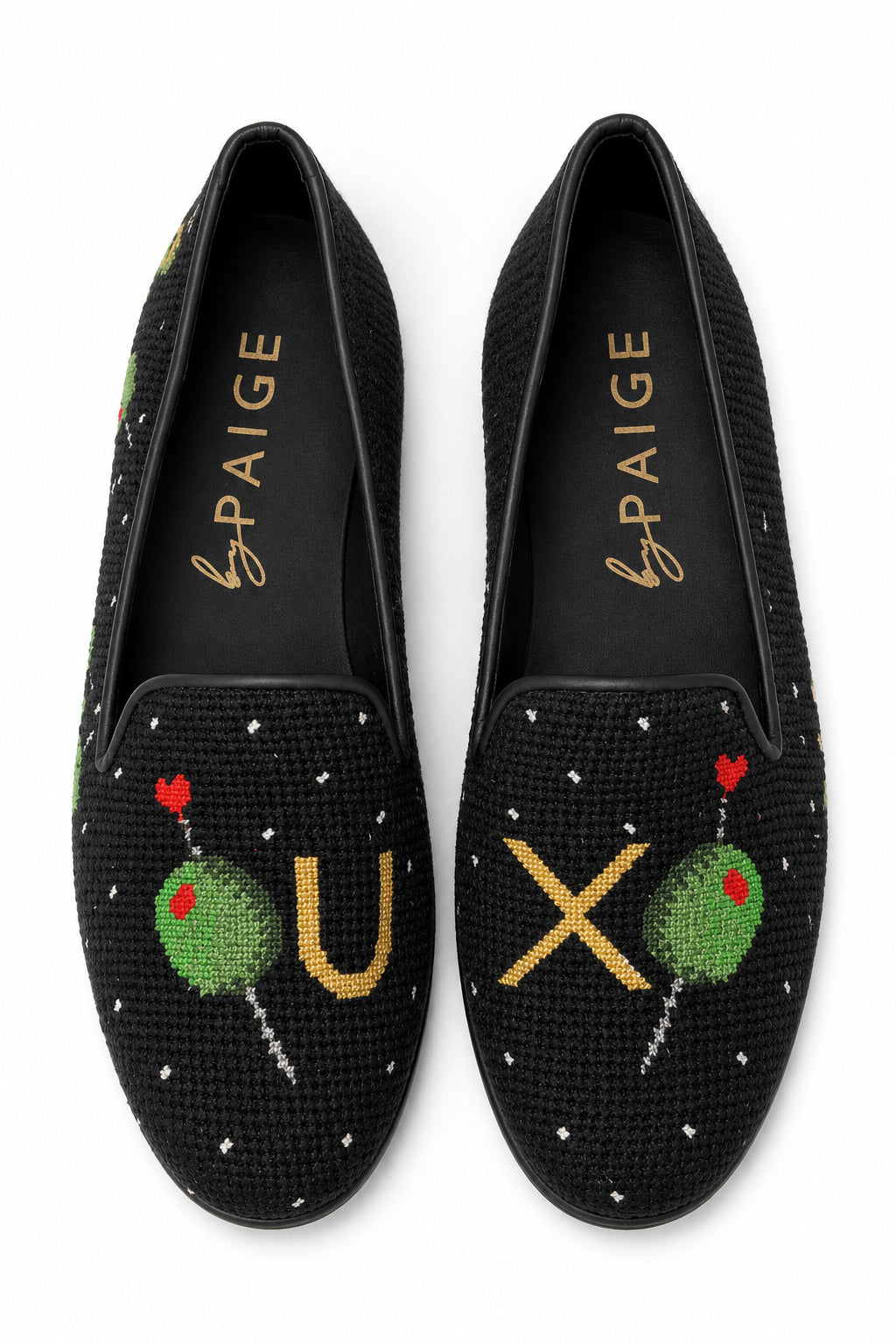 Needlepoint Loafer in Olive You