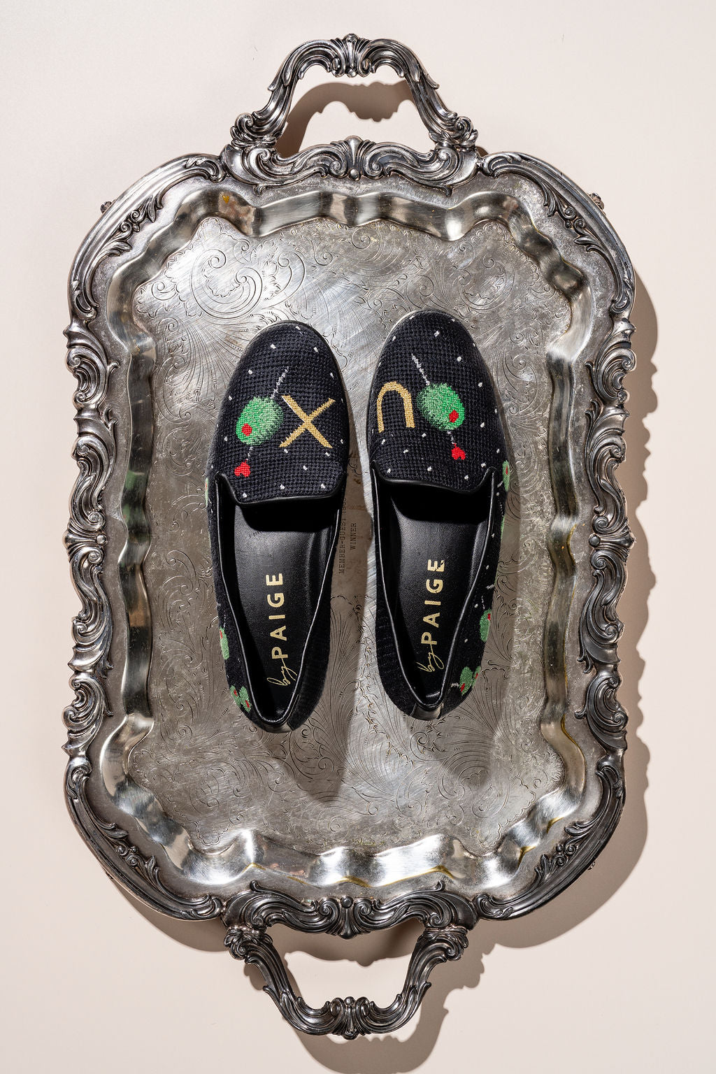 Needlepoint Loafer in Olive You