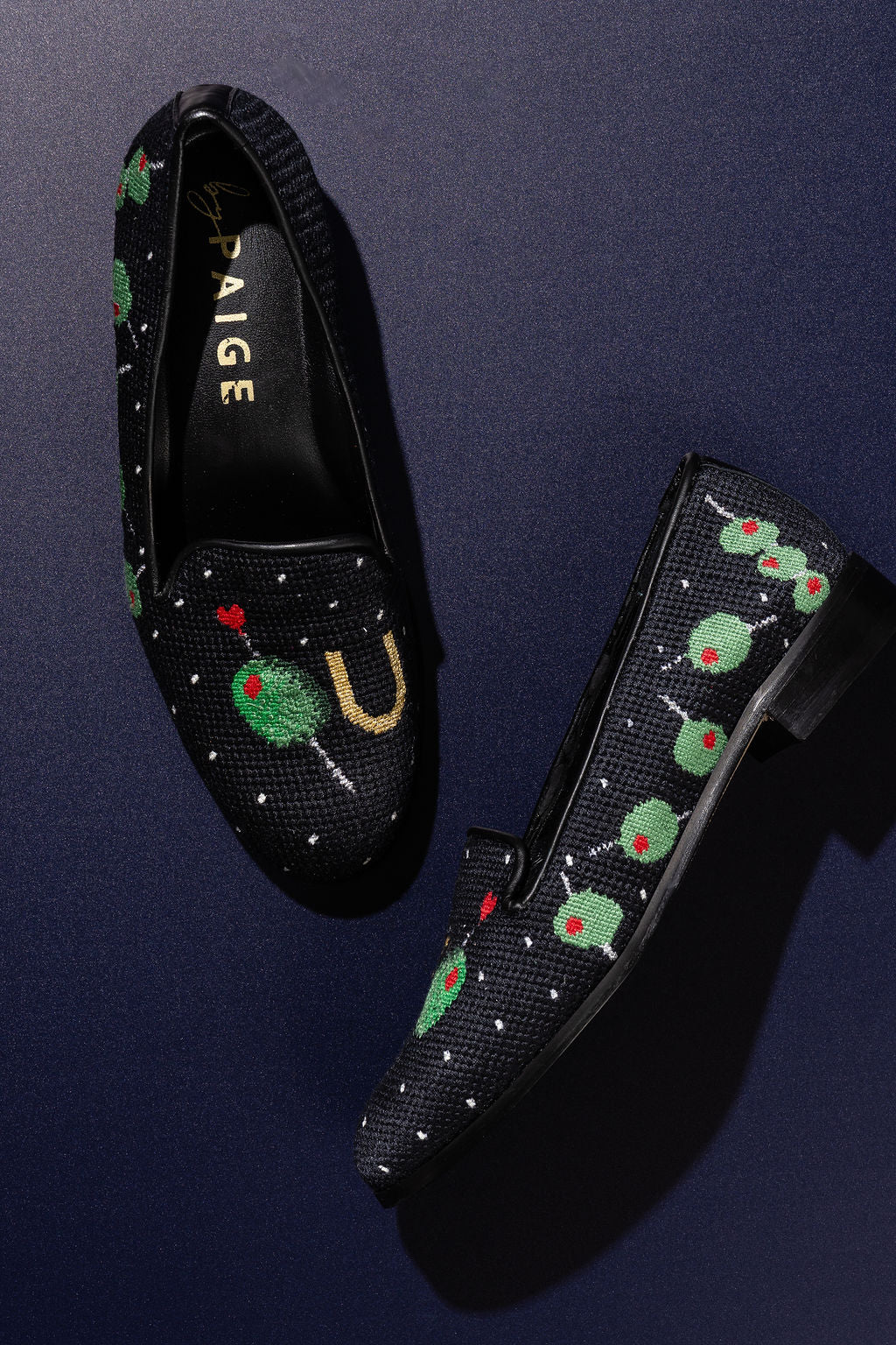 Olive You Needlepoint Loafer