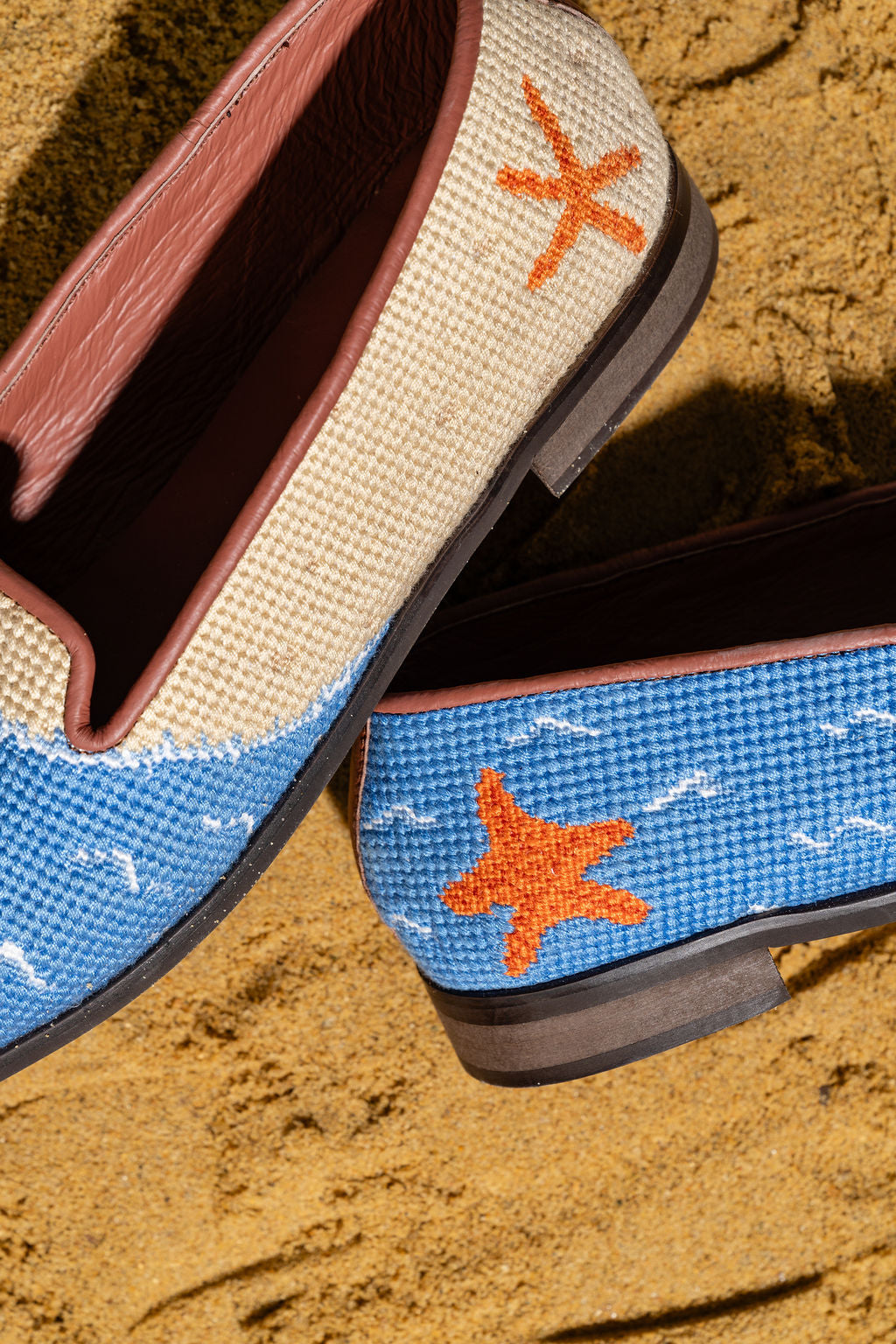 Needlepoint Loafer in Beach Day