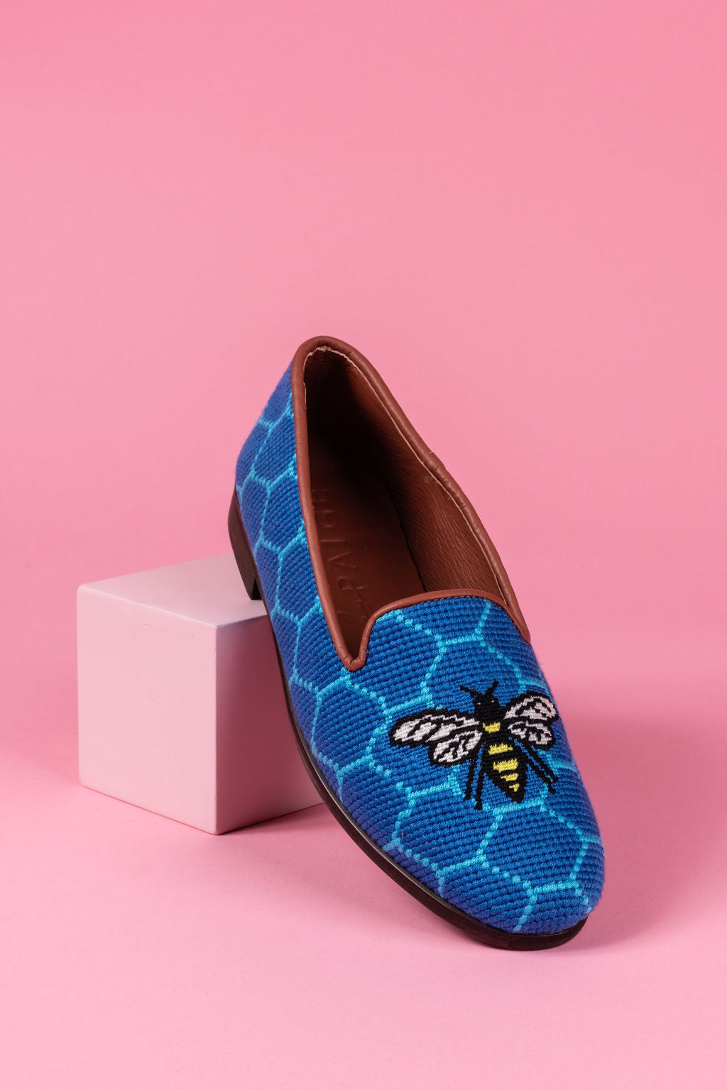 Needlepoint Loafer in Honeycomb