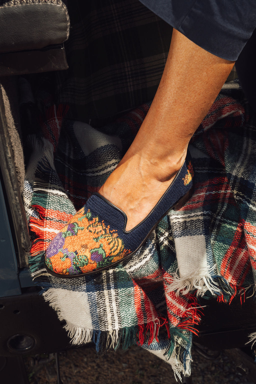 Needlepoint Loafer in Fall Harvest