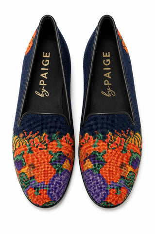 Needlepoint Loafer in Fall Harvest
