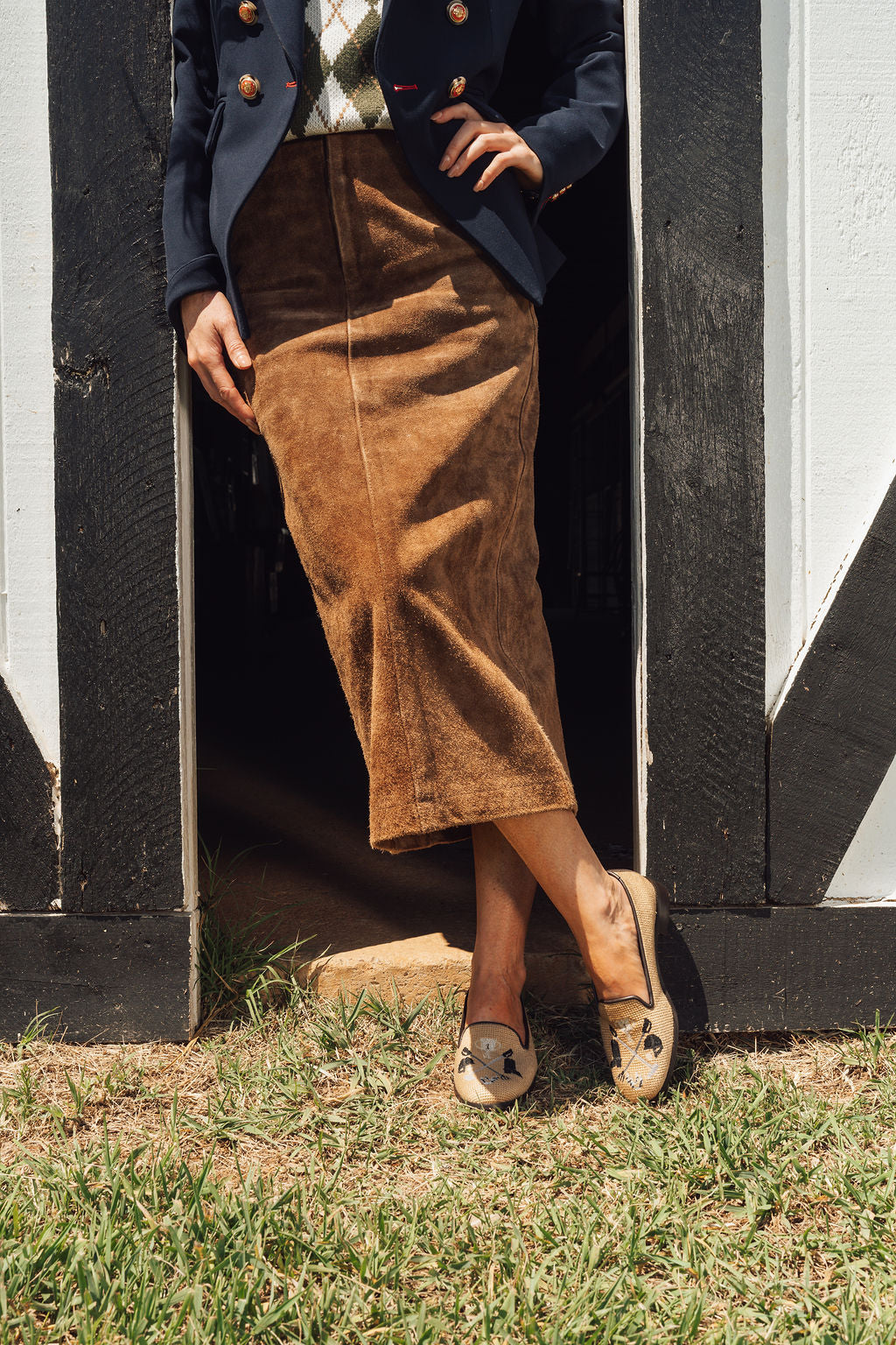 Needlepoint Loafer in Equestrian
