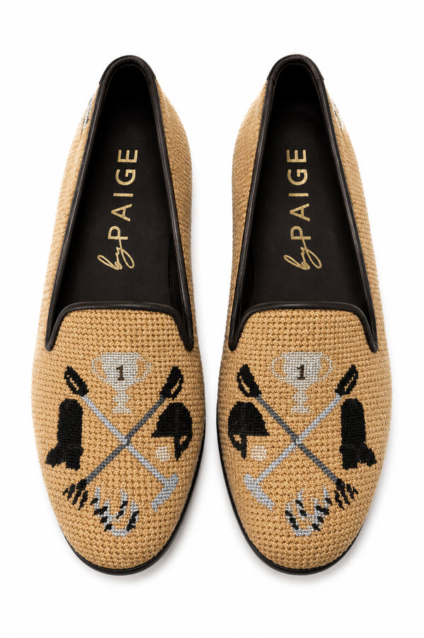 Needlepoint Loafer in Equestrian