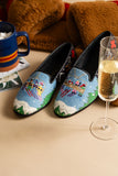 Needlepoint Loafer in Gone Skiing