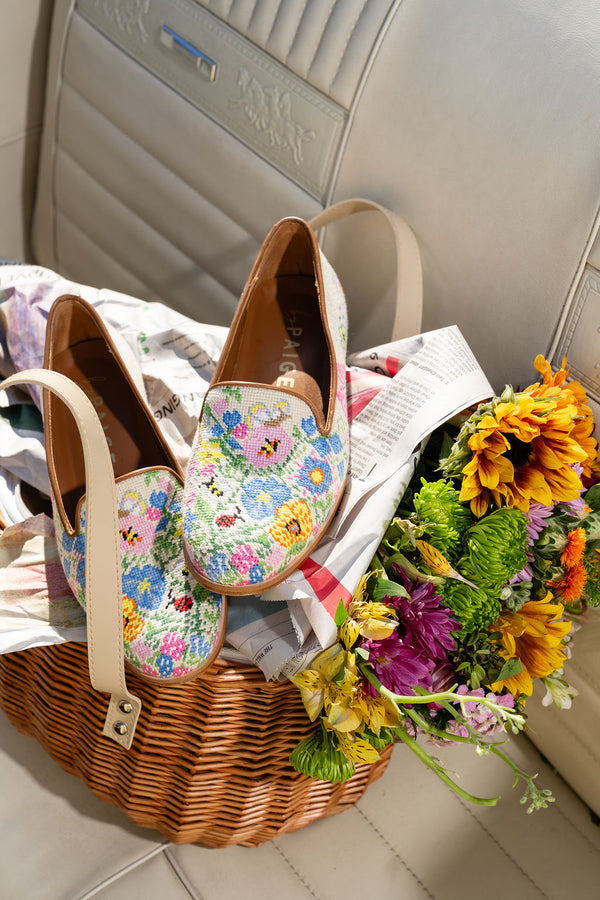 Needlepoint Loafer in Garden Party