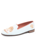 Needlepoint Loafer in Scallop with Pearl
