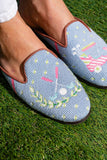 Needlepoint Mule in Golf