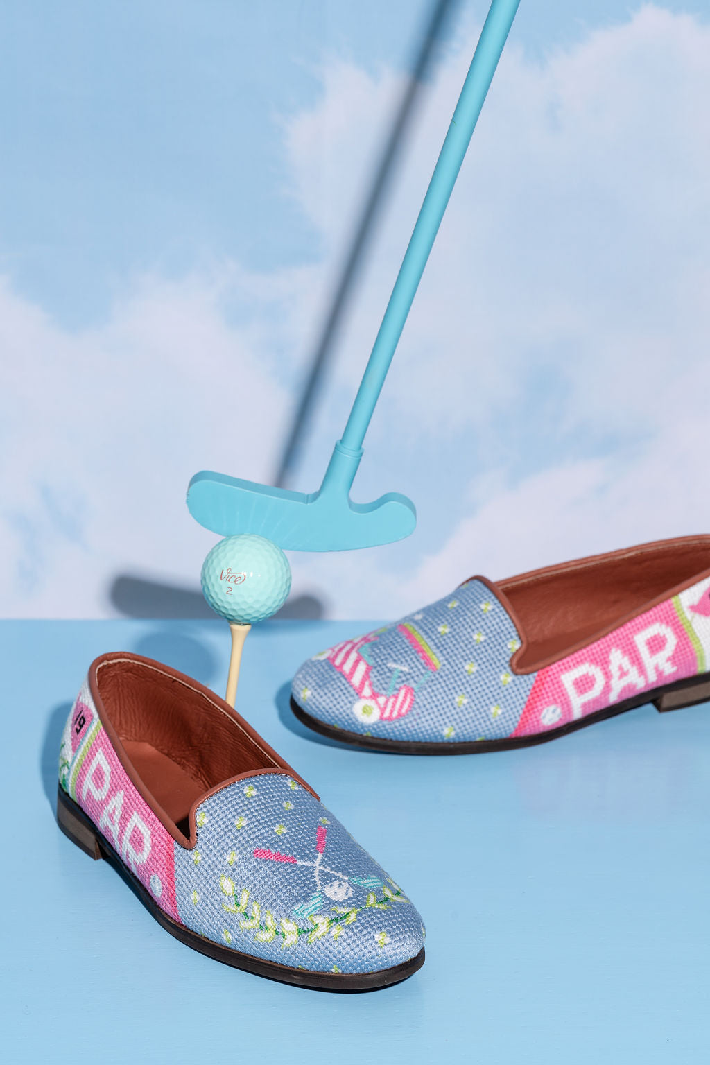 Needlepoint Loafer in Golf