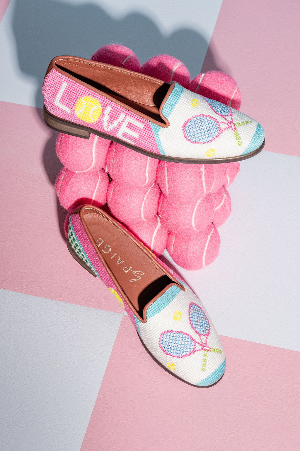 Needlepoint Loafer in Tennis
