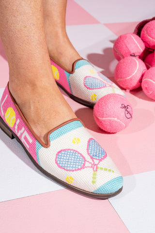 Needlepoint Loafer in Tennis