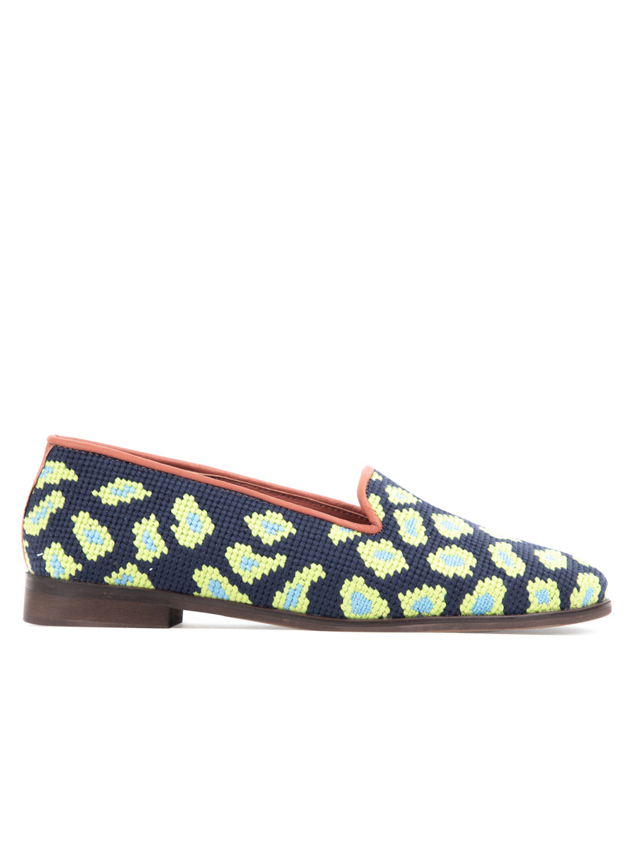 Needlepoint Loafer in Leopard