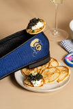 Needlepoint Loafer in Champagne and Caviar
