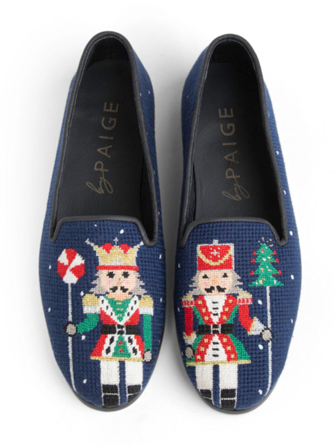 Needlepoint Loafer in Nutcrackers