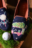 Needlepoint Loafer in Christmas Golf