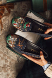 Santa & Reindeer Needlepoint Loafer