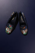Santa & Reindeer Needlepoint Loafer