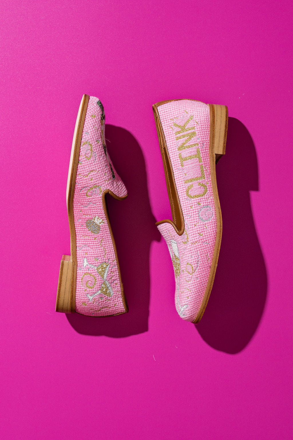 Needlepoint Loafer in Champagne