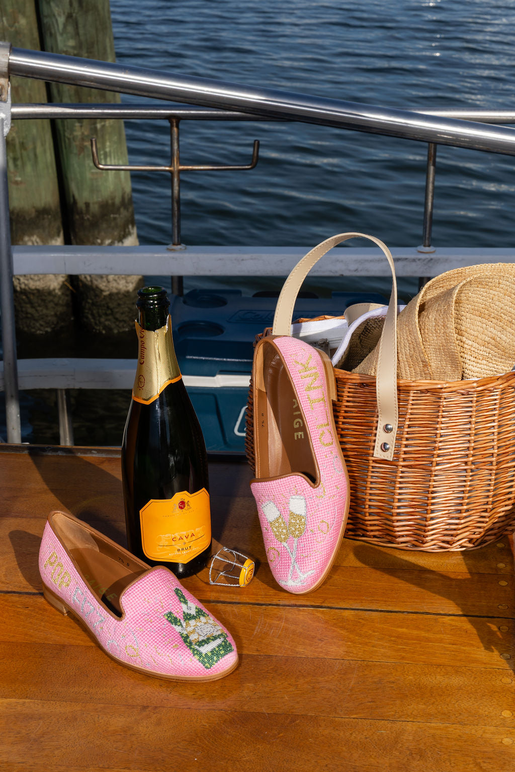 Needlepoint Loafer in Champagne