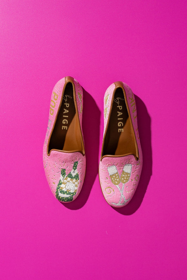 Needlepoint Loafer in Champagne