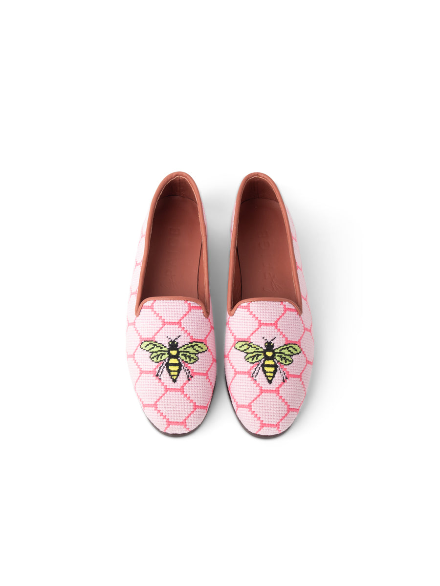 Needlepoint Loafer in Honeycomb