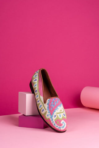 Needlepoint Loafer in Preppy Paisley