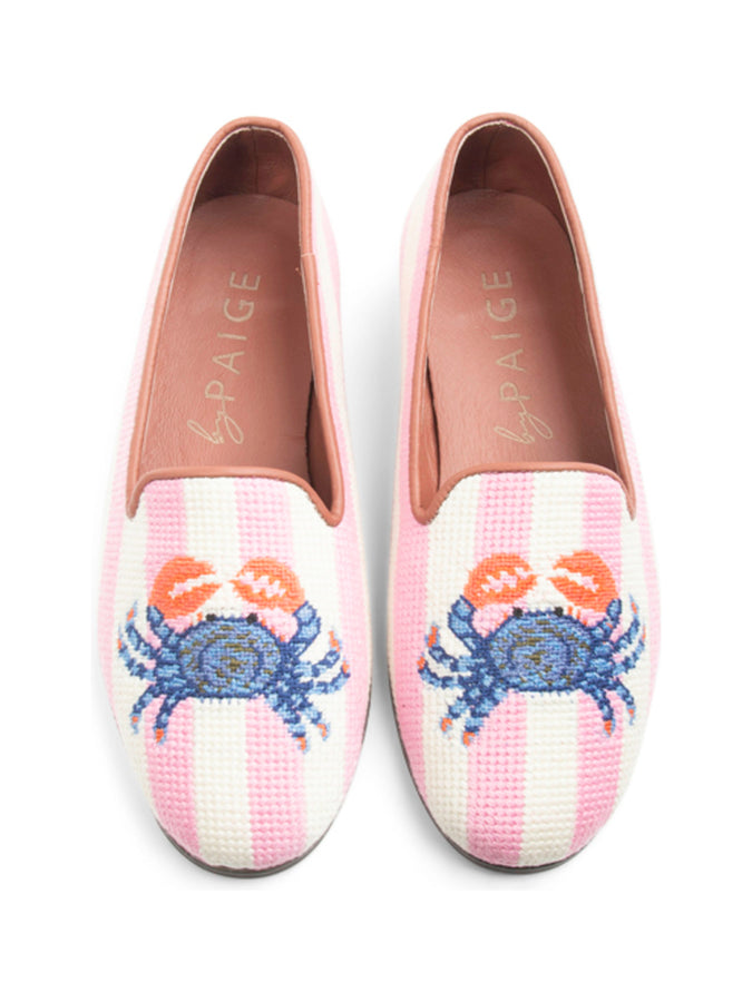 Needlepoint Loafer in Crab