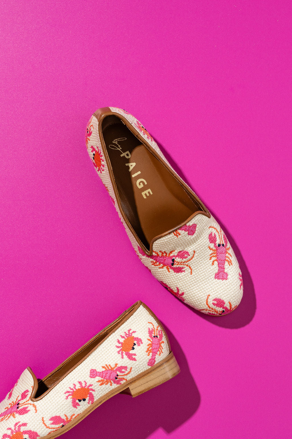 Needlepoint Loafer in Crab & Lobster