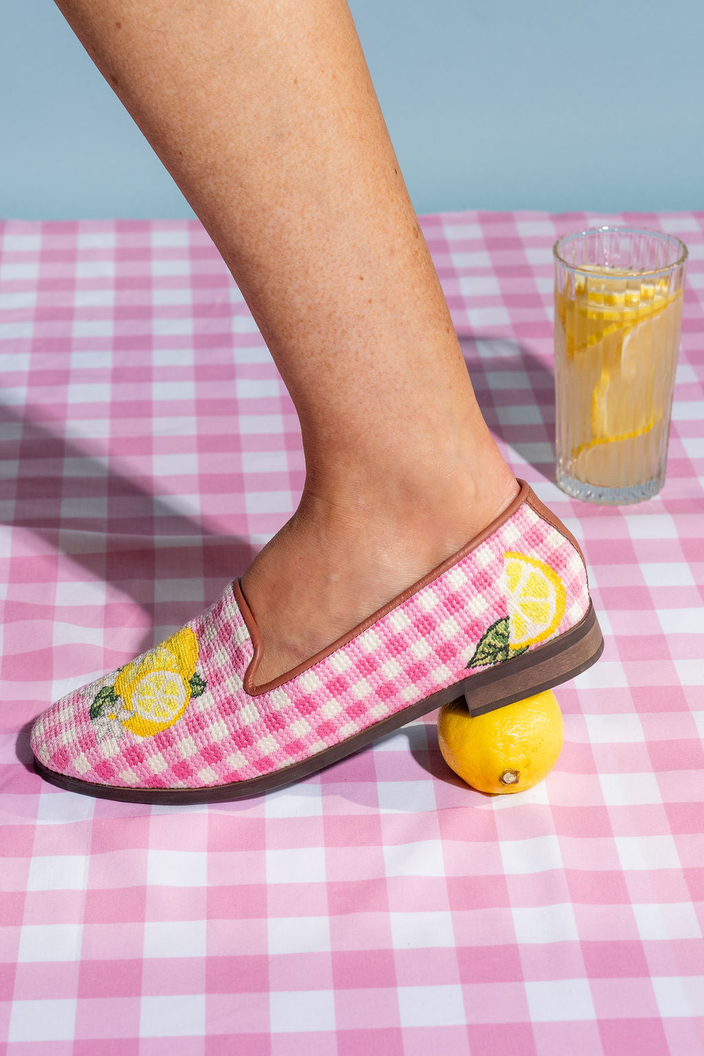 Lemon Needlepoint Loafer