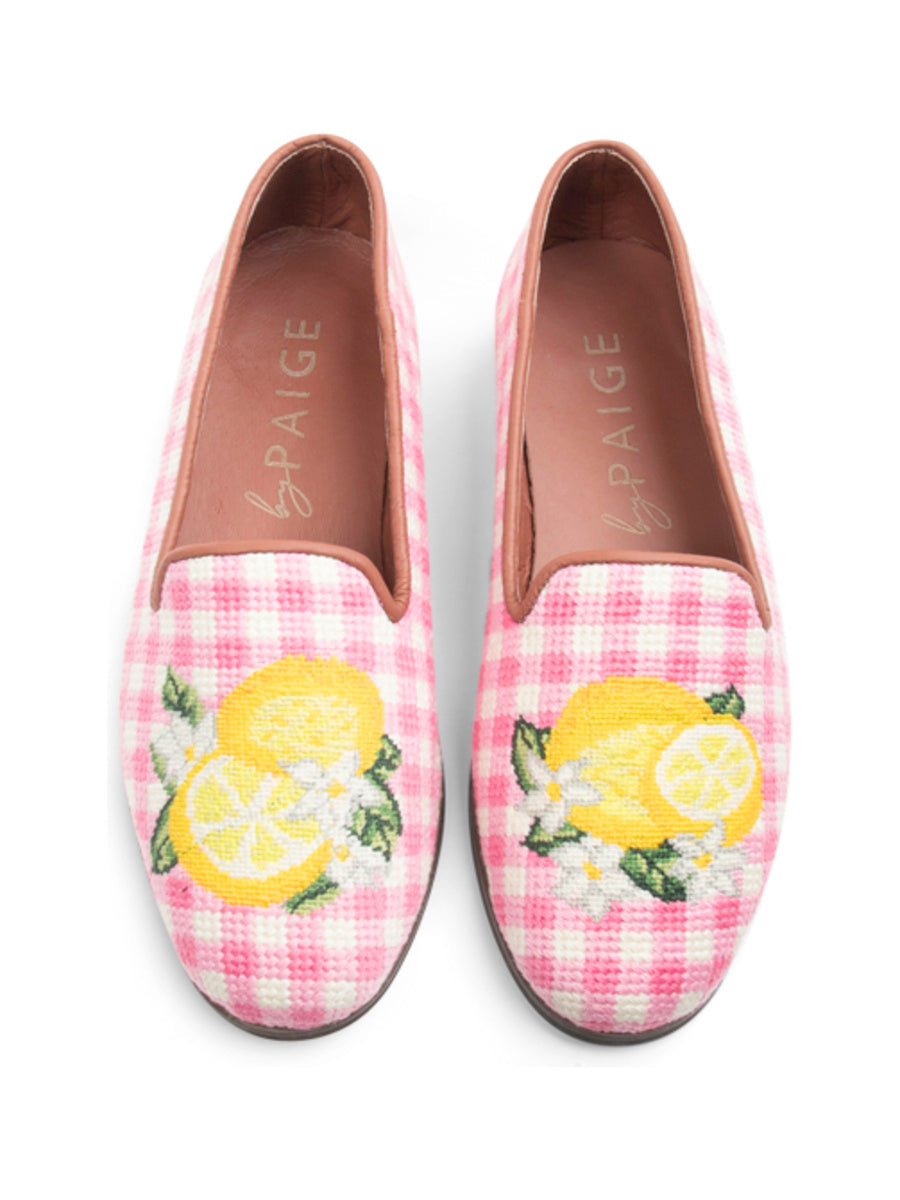 Needlepoint Loafer in Lemon