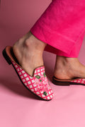 Hydrangea Needlepoint Mule