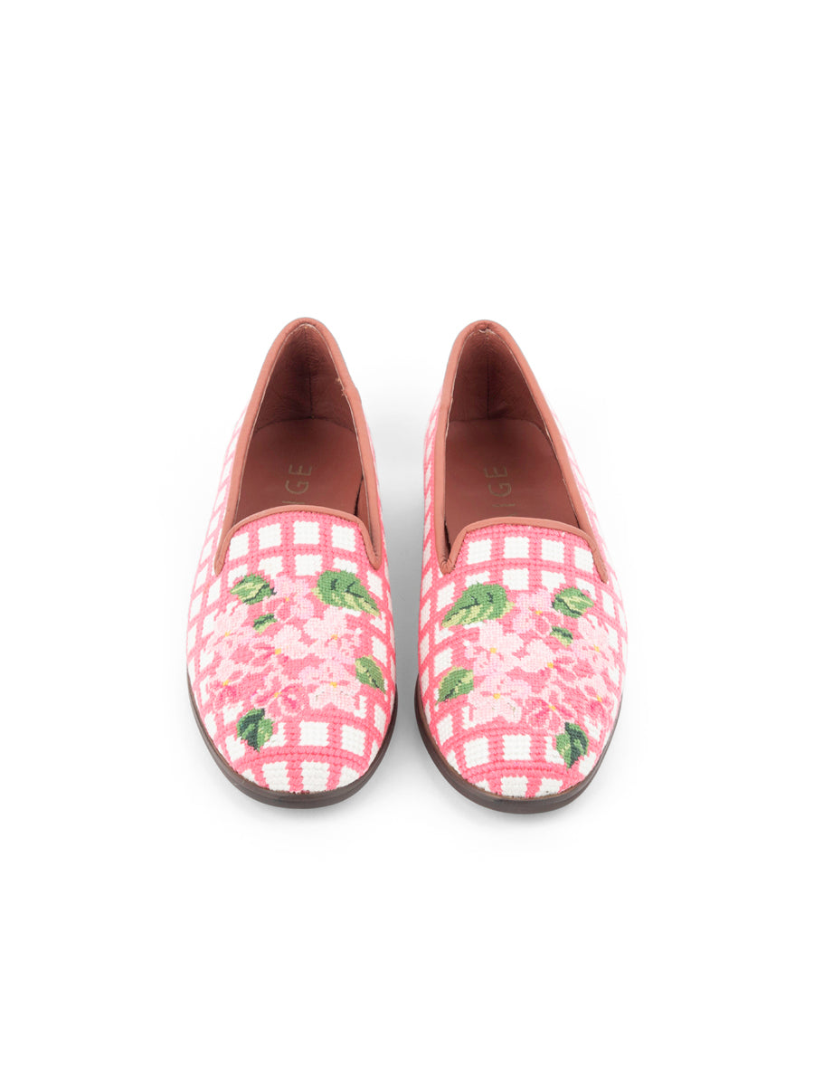Hydrangea Needlepoint Loafer