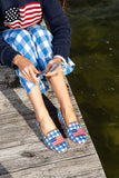 Needlepoint Loafer in Preppy Flag
