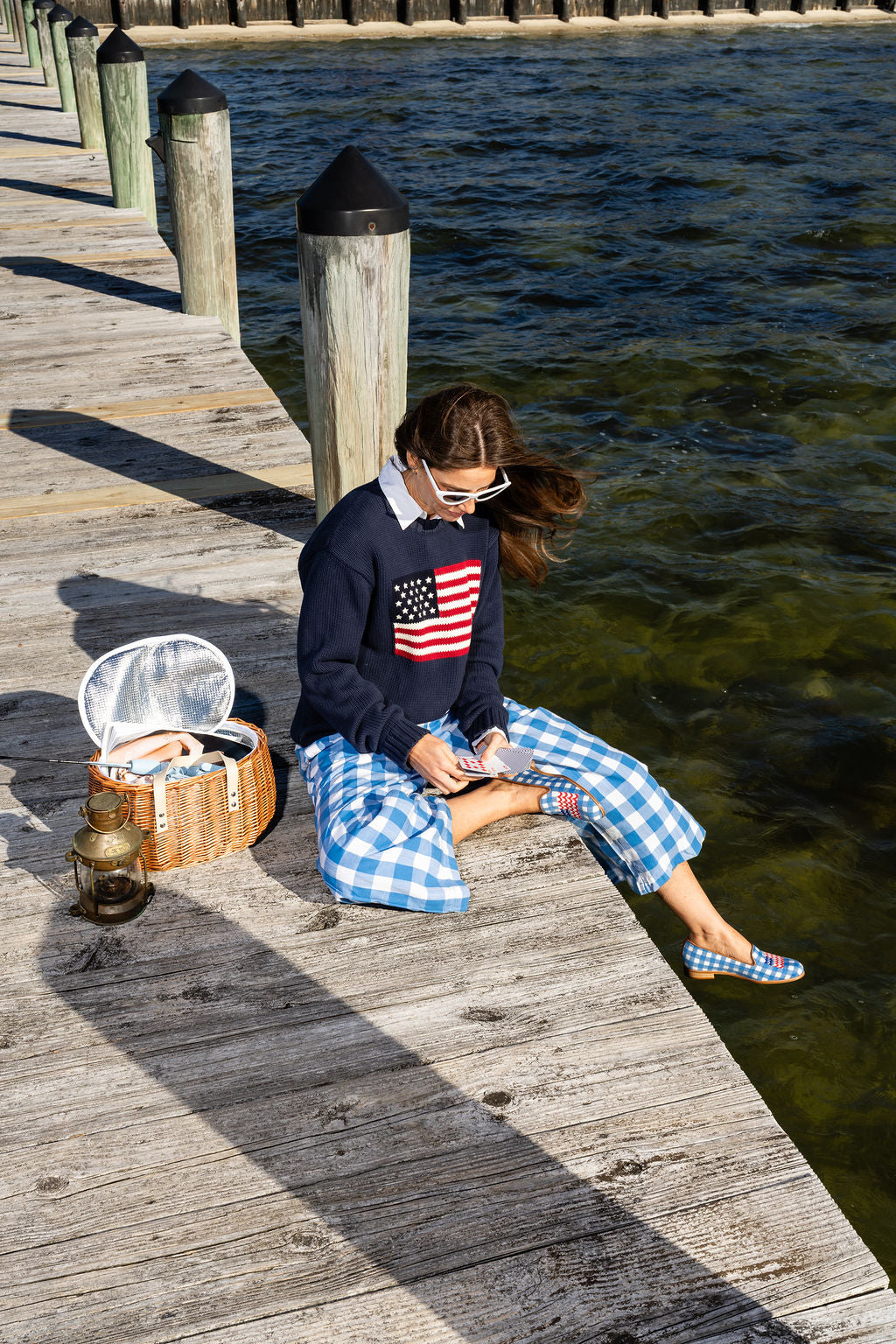 Needlepoint Loafer in Preppy Flag