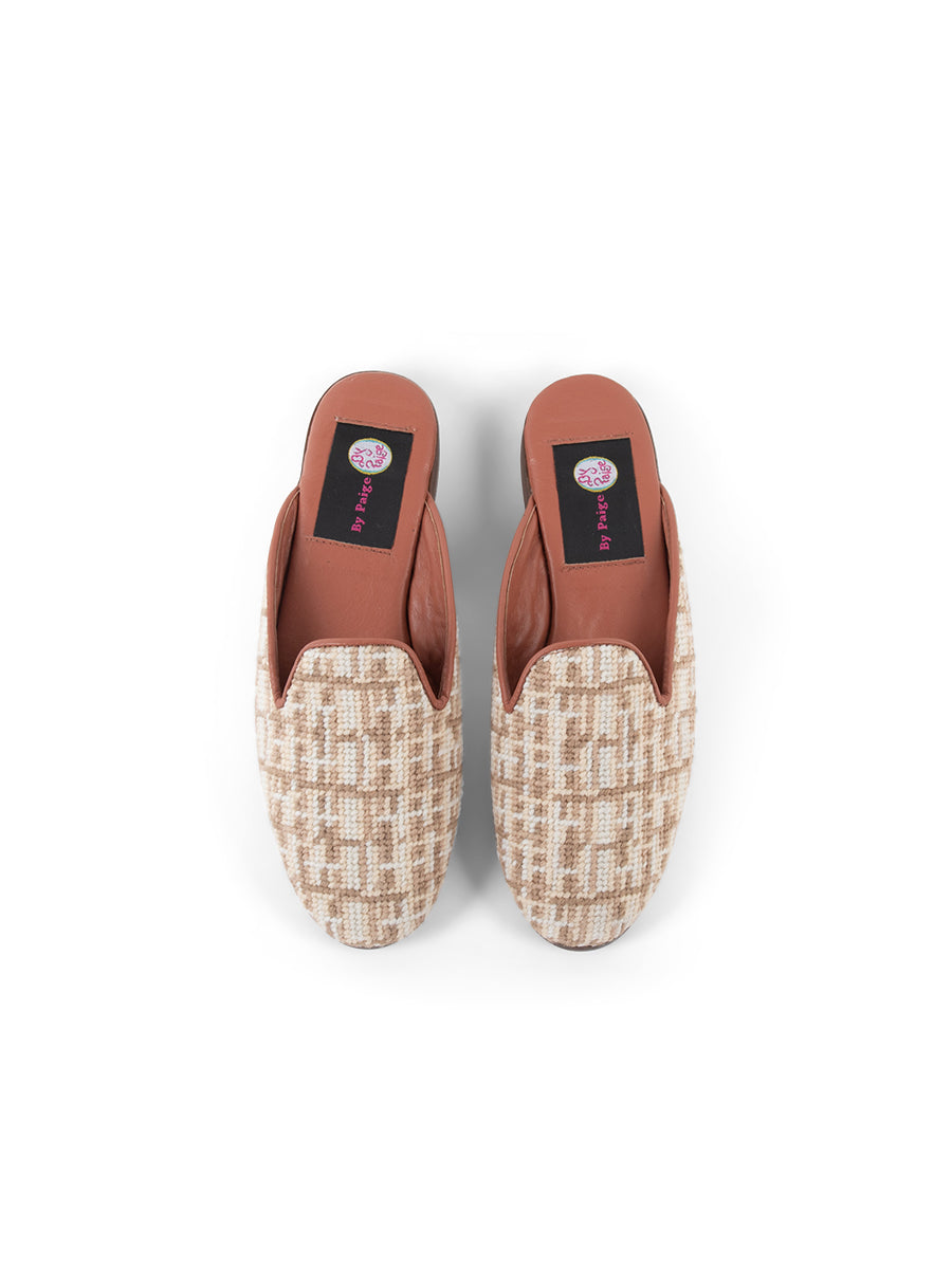 Needlepoint Mule