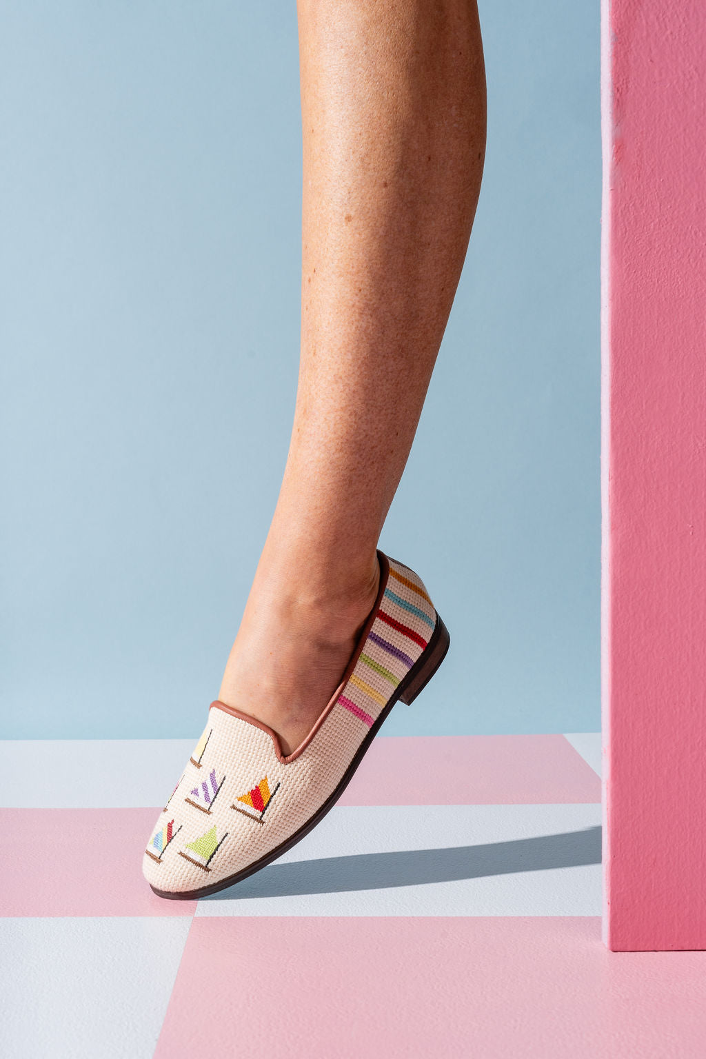 Needlepoint Loafer in Fleet