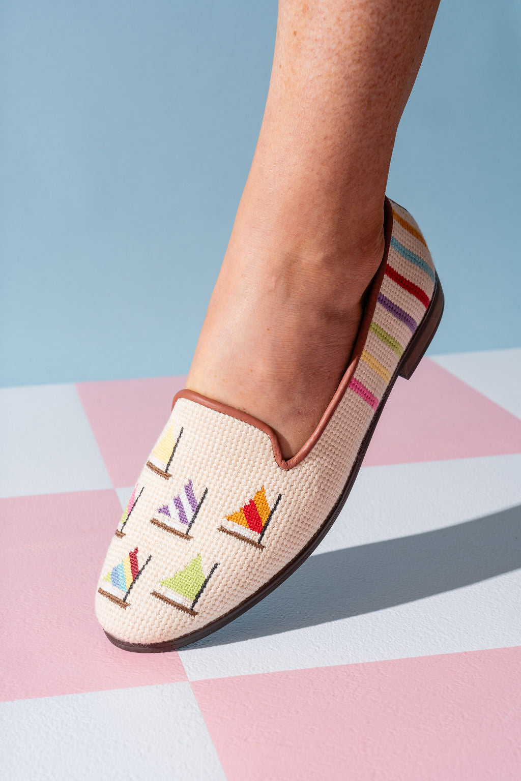 Needlepoint Loafer in Fleet