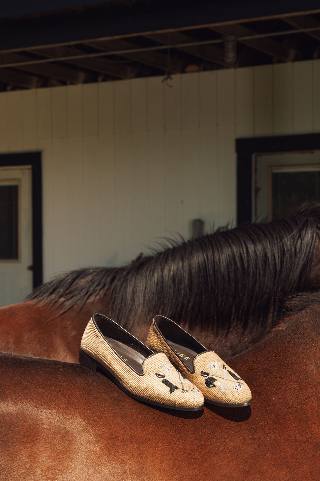 Equestrian Needlepoint Loafer