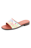 Needlepoint Sandal in Preppy Paisley