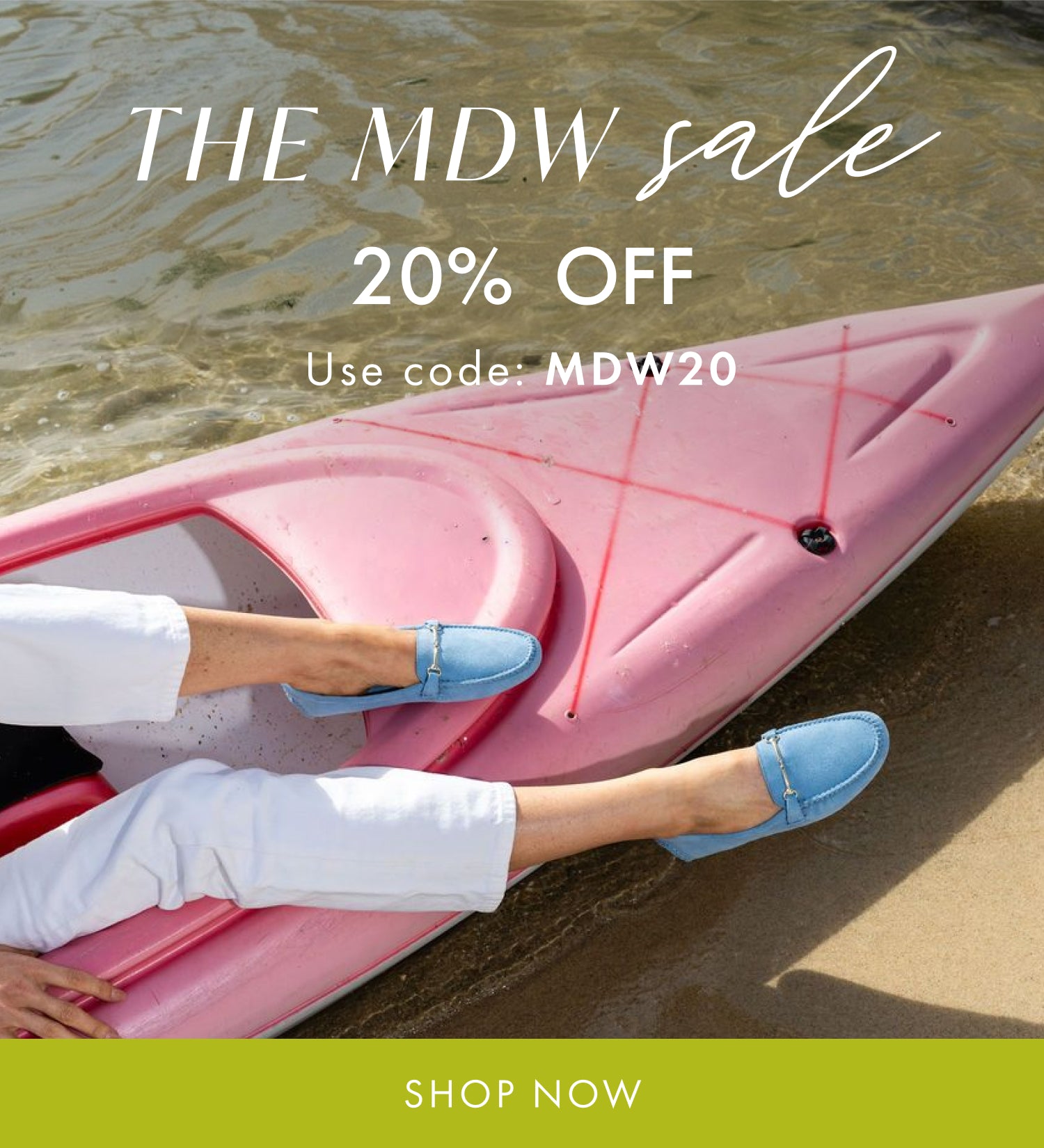 20% Off Starts Now. Use code MDW20
