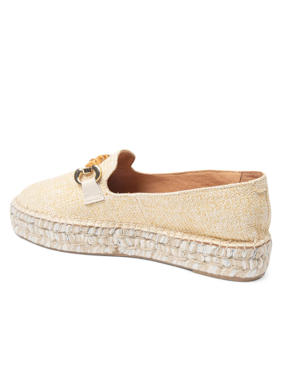 Avery Bamboo Loafer Platform Espadrille
