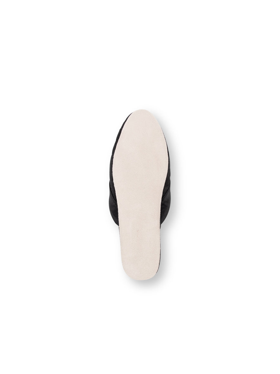Jackie Satin Quilted Slipper