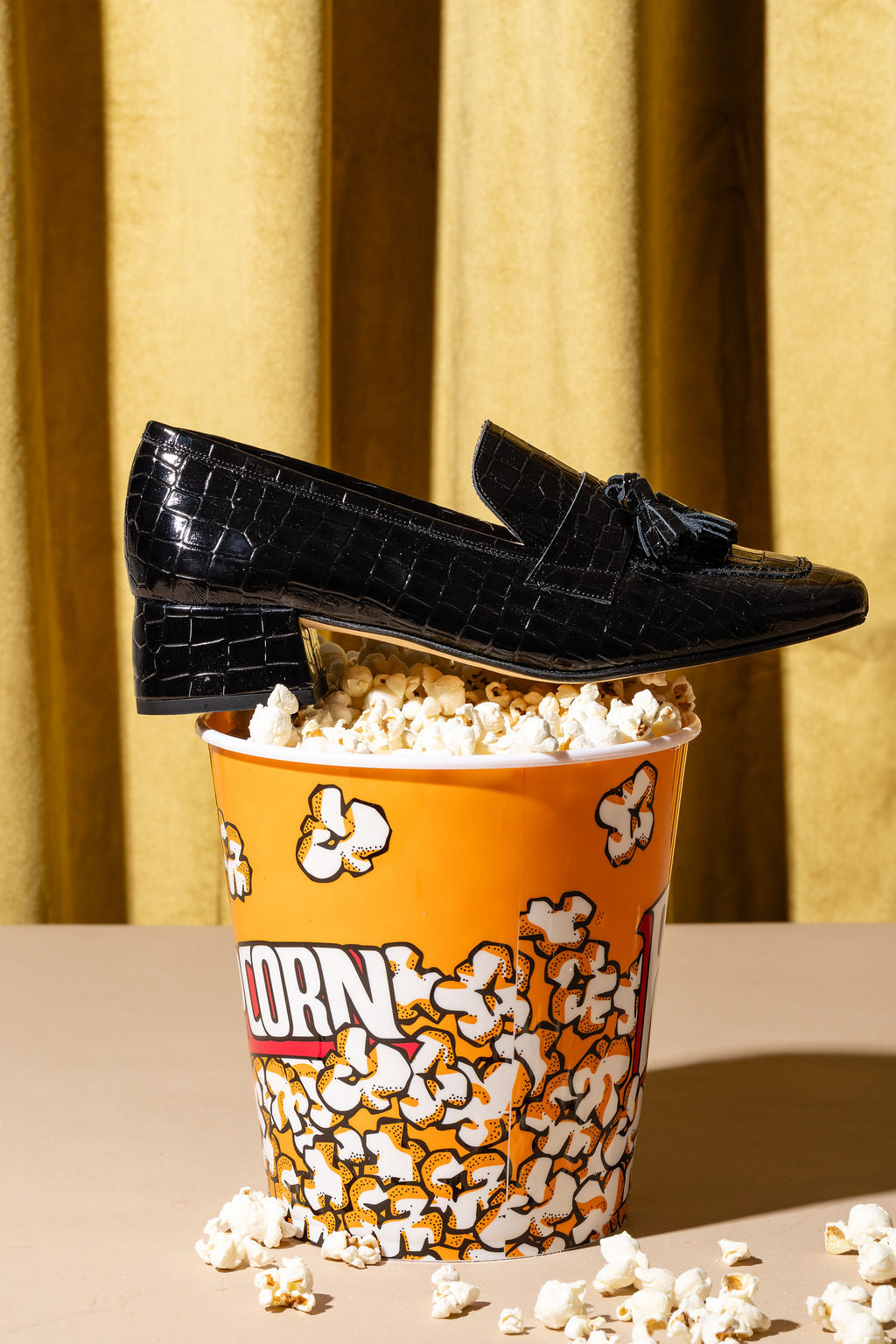 Beckham Block Heel Tassel Loafer