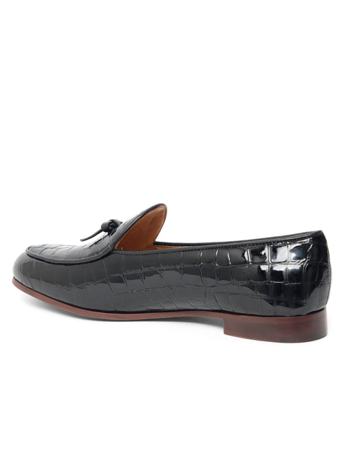 Coco Belgian Loafer in Croc